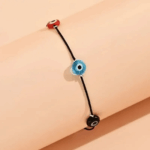 Handmade Bohemian Retro Colored Devil's Eye Beaded Ankle Chain - Image 4