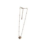 Crystal Glow Heart Floral Pendant Necklace - Image 4
