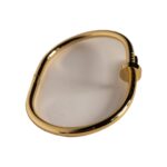 anti tarnish Nail Design Gold-Tone Bangle - Image 7