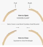 Anti-Tarnish Bamboo Textured Bangle & Crystal-Studded Screw Design Bracelet/Kada Combo –set of 2 - Image 4