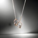 Elegant Dual Ring Pendant Necklace for Women – Stylish Linked Circles Design