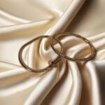 Gold-Plated Bamboo Bangle & Nail Bangle Set – Modern Designer Adjustable Pair (Set of 2) - Image 6