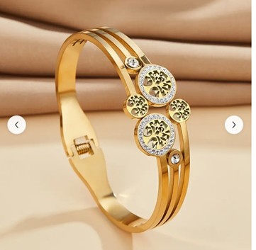 Tree Of Life Rhinestone Bracelet