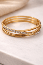Gold-Tone Multi-Band Bracelet - Image 2